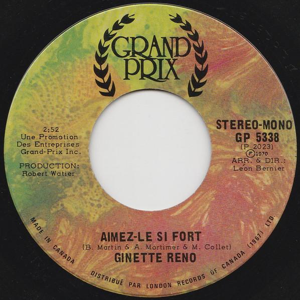 7inch Record GINETTE RENO - Aimez-Le Si Fort / La Grande Vie (A GP5338 Grand Prix 1970 Canada Soul/Funk Used
7inch Record GINETTE RENO - Aimez-Le Si Fort / La Grande Vie (A GP5338 Grand Prix 1970 Canada Soul/Funk Used