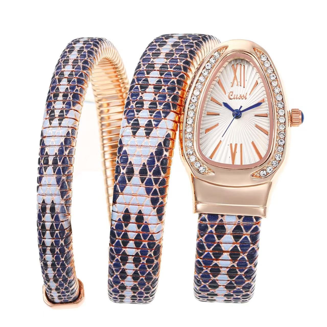 High-quality Luxury Women Quartz Watch Snake Shaped Diamond Inlaid High-end Women s Watch Retro Temperament Light Fashion Bracelet Ladies Watches чорний/рожевий колір золота
High-quality Luxury Women Quartz Watch Snake Shaped Diamond Inlaid High-end Women s Watch Retro Temperament Light Fashion Bracelet Ladies Watches чорний/рожевий колір золота