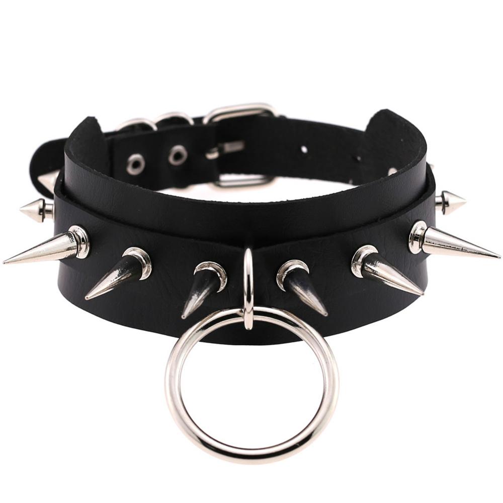 Punk Spike Goth Choker Necklaces Women Collar Studded Rivet Black Pu Leather Men Necklace Pendant Chocker Halloween Gifts
Punk Spike Goth Choker Necklaces Women Collar Studded Rivet Black Pu Leather Men Necklace Pendant Chocker Halloween Gifts