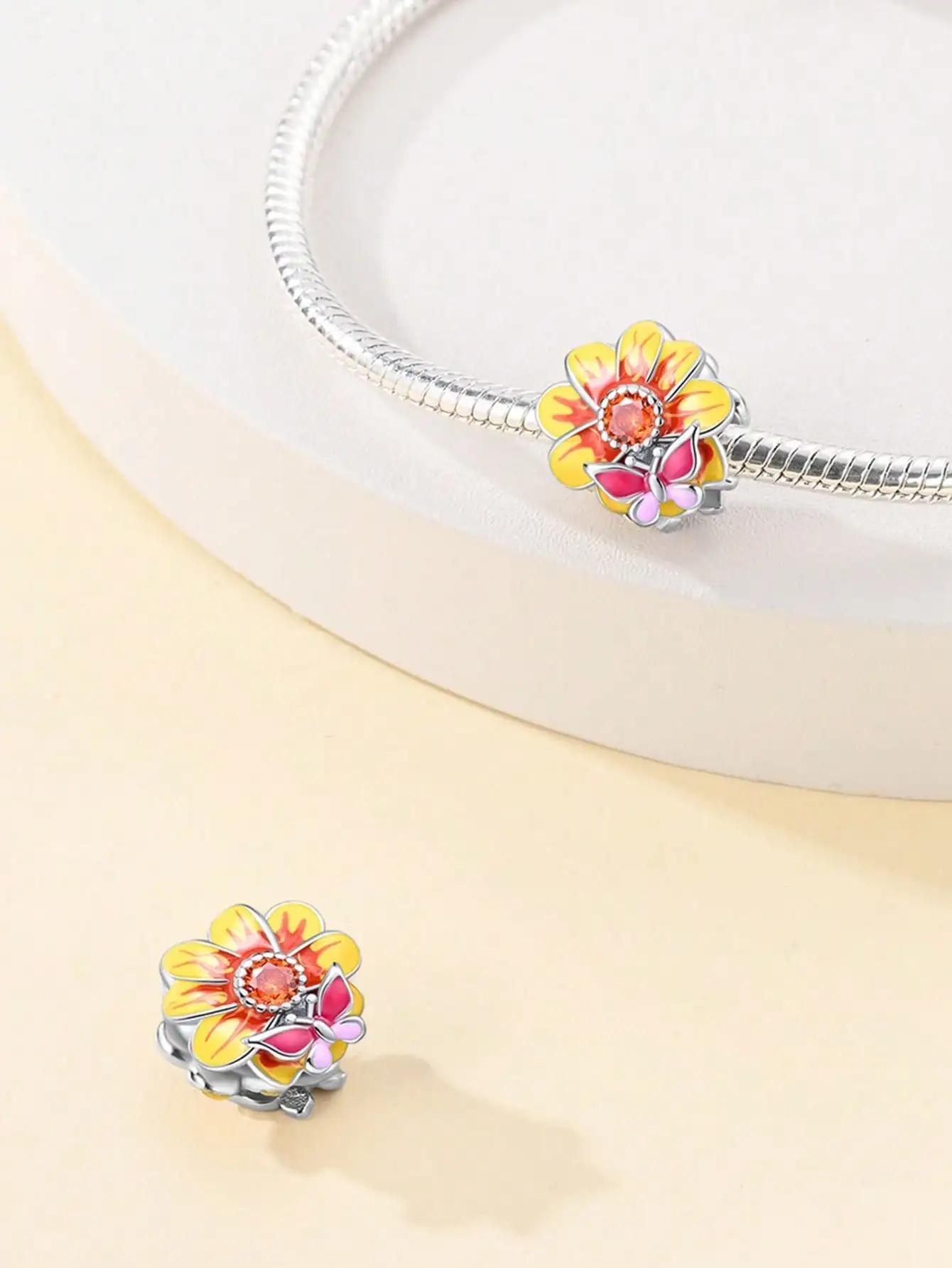 Charm Bead Components Plata Daisy Sunflower Kitten Bead Components Designed For Charm Bead Components Originales Bracelet High Quality Fine Jewelry
Charm Bead Components Plata Daisy Sunflower Kitten Bead Components Designed For Charm Bead Components Originales Bracelet High Quality Fine Jewelry
