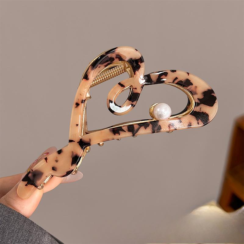 Заколка для волос из высококачественного ацетата для детей, большая металлическая заколка-акула, аксессуар для волос на лето, для затылка Leopard print - heart
Заколка для волос из высококачественного ацетата для детей, большая металлическая заколка-акула, аксессуар для волос на лето, для затылка Leopard print - heart