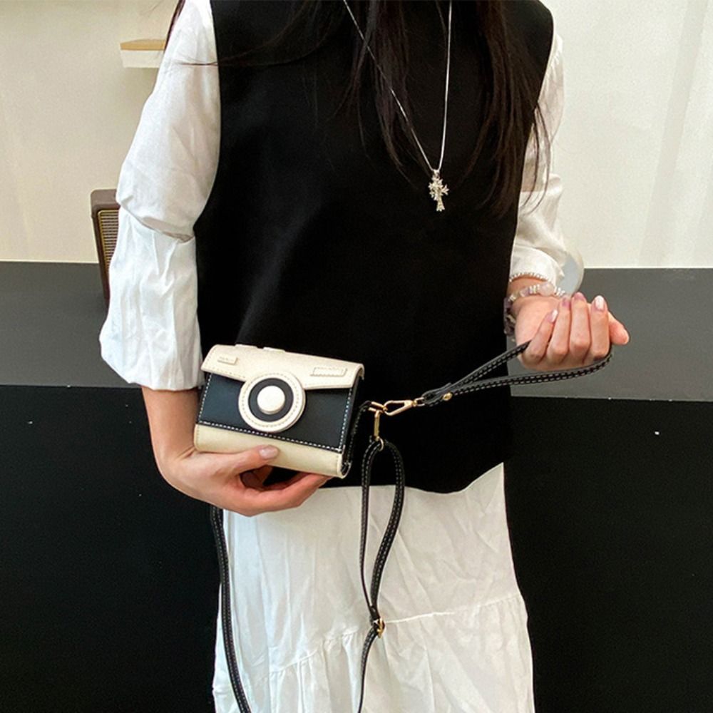 Small Bag Camera Shoulder Bag Mini Contrast Color Crossbody Bag Casual Funny Square Bag Women рожевий/синій
Small Bag Camera Shoulder Bag Mini Contrast Color Crossbody Bag Casual Funny Square Bag Women рожевий/синій