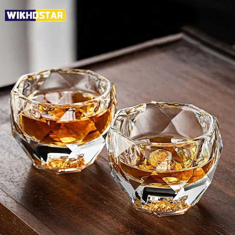 50ml Diamond Cutting Crystal Liquor Glasses for Whiskey Black Tea Double Bottom Glass Sake Soju Brandy Tea Cup 50ml
50ml Diamond Cutting Crystal Liquor Glasses for Whiskey Black Tea Double Bottom Glass Sake Soju Brandy Tea Cup 50ml