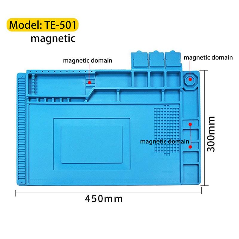 Silicone Soldering Pad Desk Platform Mat For Welding Station Iron Phone PC Repair Magnetic Heat Insulation A2
Silicone Soldering Pad Desk Platform Mat For Welding Station Iron Phone PC Repair Magnetic Heat Insulation A2
