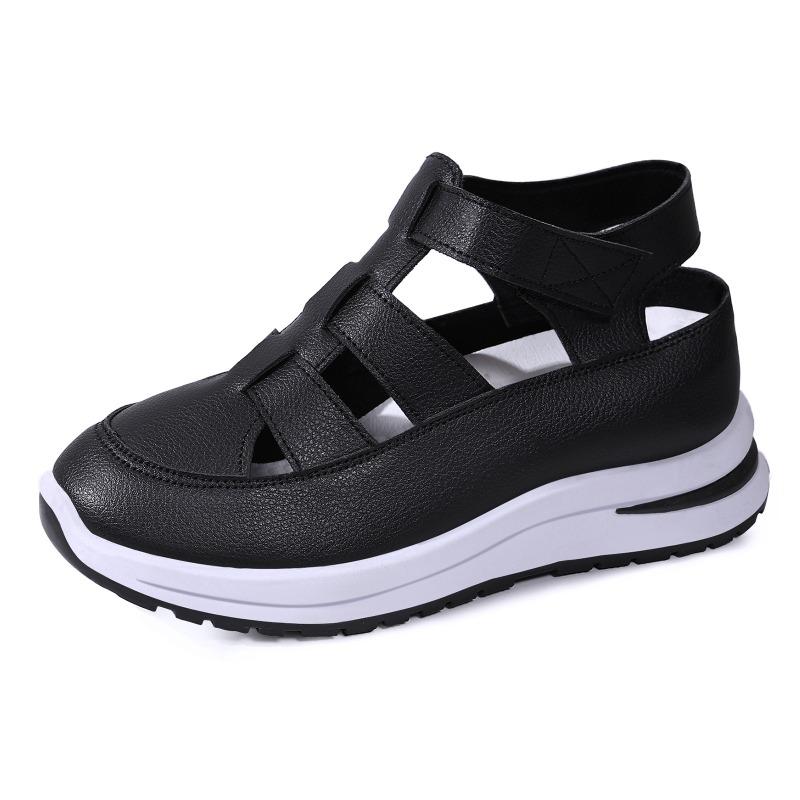 Sandals women s summer new inner heightening bag head casual shoes hollow breathable versatile muffin sole Roman shoes 41
Sandals women s summer new inner heightening bag head casual shoes hollow breathable versatile muffin sole Roman shoes 41