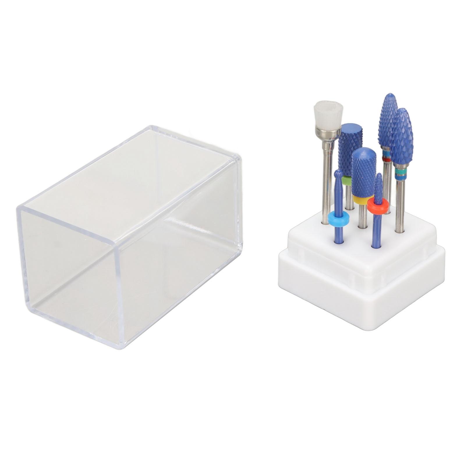 7pcs Nail Drill Bit Home Salon Portable Ceramic Cuticle Remover Bits with 7 Hole Storage Box for
7pcs Nail Drill Bit Home Salon Portable Ceramic Cuticle Remover Bits with 7 Hole Storage Box for