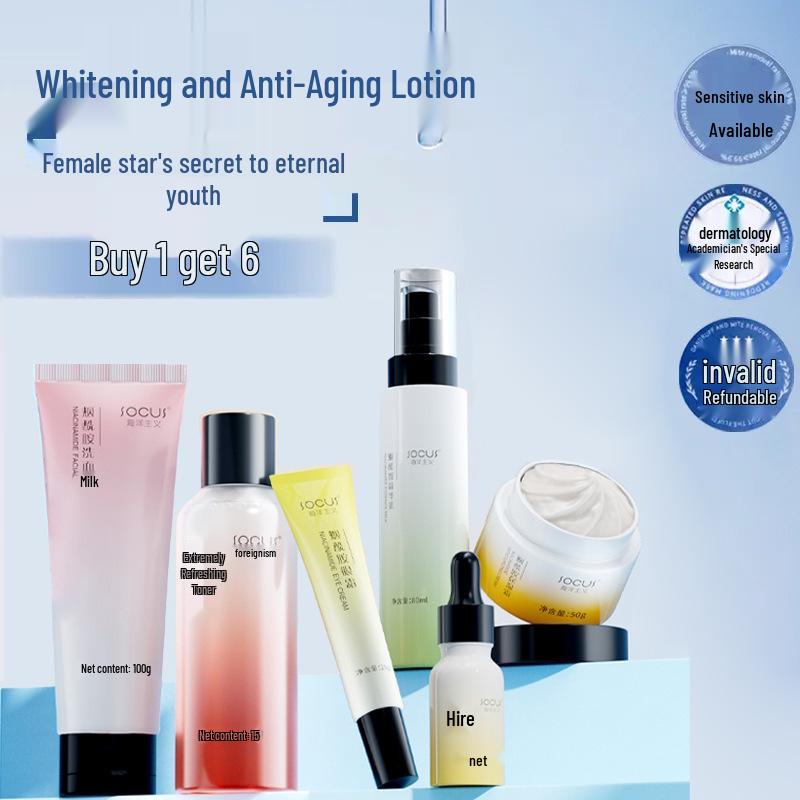 Authentic Skincare Set: Moisturizing & Hydrating Water and Lotion for Acne Marks, Brightening, Pore Shrinking, and Skin Firming
Authentic Skincare Set: Moisturizing & Hydrating Water and Lotion for Acne Marks, Brightening, Pore Shrinking, and Skin Firming