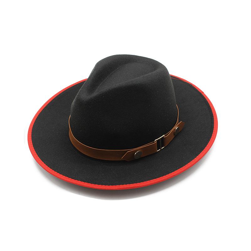Wool Top Hat High Quality Jazz Hat Hemming Felt Top Hat Metal Buckle Belt Men S And Women S Hat Vintage Cowboy Hat M(56-58cm) чорний
Wool Top Hat High Quality Jazz Hat Hemming Felt Top Hat Metal Buckle Belt Men S And Women S Hat Vintage Cowboy Hat M(56-58cm) чорний