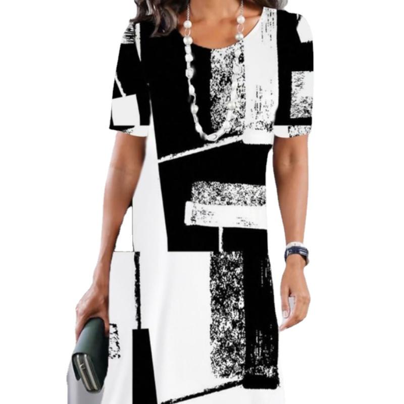 YYFS Жіноча мода Літо Весна Повсякденні сукні з короткими рукавами та круглим вирізом L
YYFS Жіноча мода Літо Весна Повсякденні сукні з короткими рукавами та круглим вирізом L