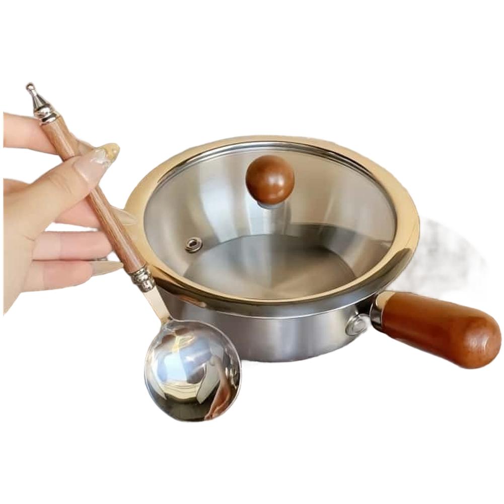 16cm Stainless Steel Small Pot Food Safe No Coating with Glass Lid Lightweight Design Suitable for All Stovetops
16cm Stainless Steel Small Pot Food Safe No Coating with Glass Lid Lightweight Design Suitable for All Stovetops