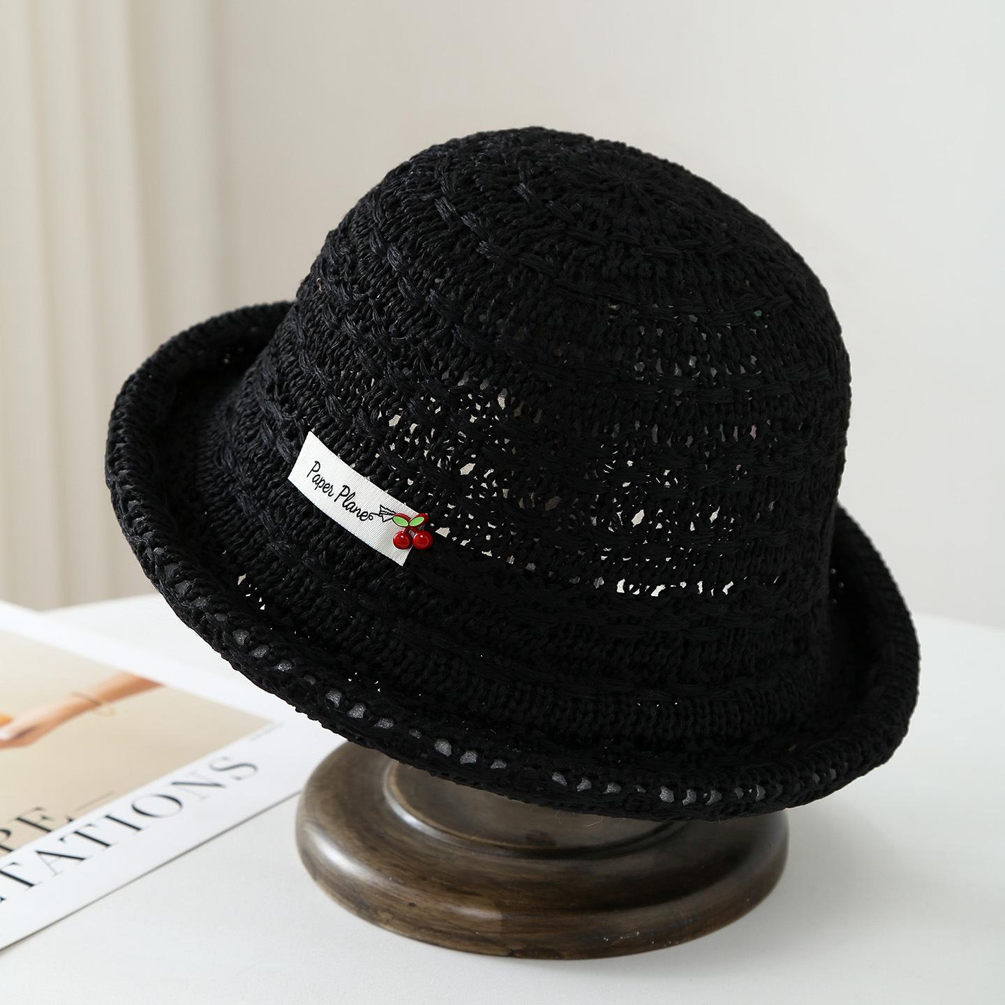 Women Knit Fisherman Bucket Hat with Cherry Spring Summer Windproof Casual Ladies Cap New 56-58cm чорний
Women Knit Fisherman Bucket Hat with Cherry Spring Summer Windproof Casual Ladies Cap New 56-58cm чорний