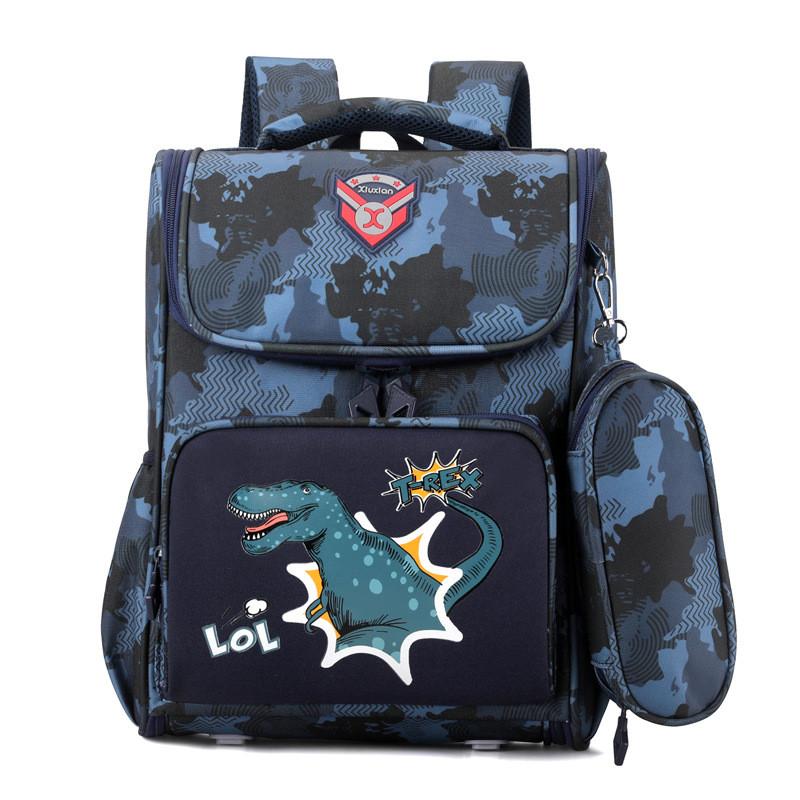 Trendy Cartoon Dinosaur Backpack For Boys Stylish School Bag With High Quality Camouflage Design Dark Blue Camo
Trendy Cartoon Dinosaur Backpack For Boys Stylish School Bag With High Quality Camouflage Design Dark Blue Camo