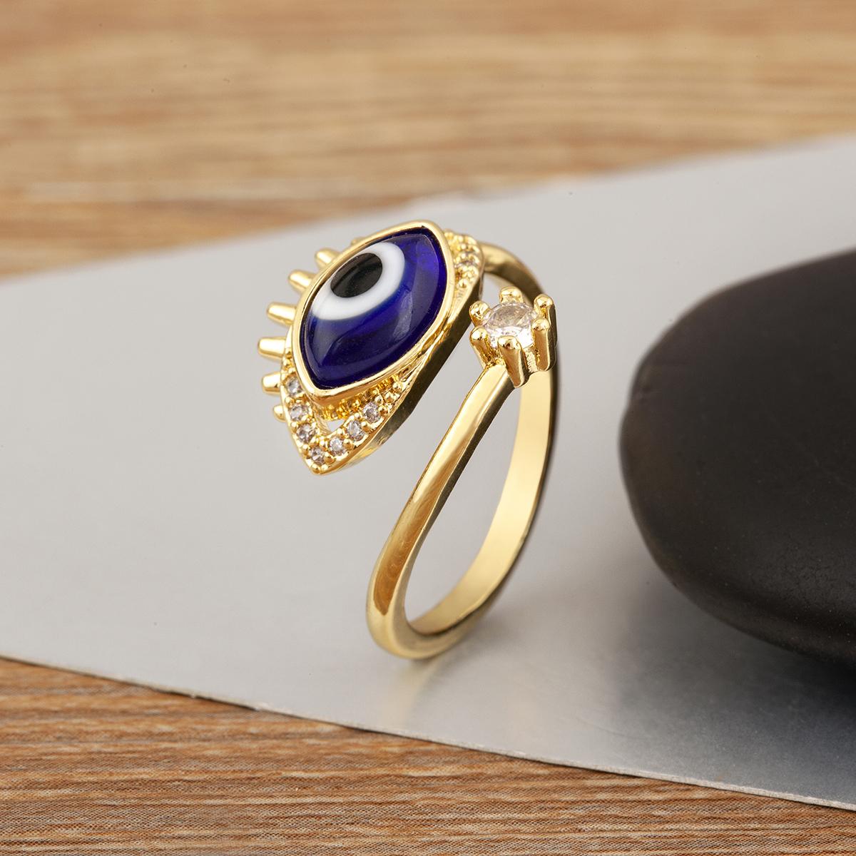 Nidin New Trendy Copper 4 Colors Evil Eye Open Rings Adjustable For Women Men Personality Inlaid Crystal Zircon Finger Jewelry resizable темно-синий
Nidin New Trendy Copper 4 Colors Evil Eye Open Rings Adjustable For Women Men Personality Inlaid Crystal Zircon Finger Jewelry resizable темно-синий