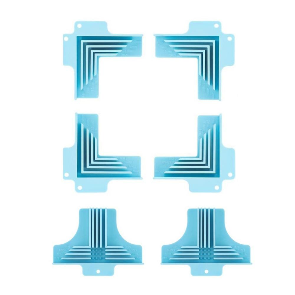 6/8 шт. Угловой зажим для фиксации углов книги, Креативный угловой зажим для фиксации углов коробки, Прецизионные инструменты 6pcs Blue
6/8 шт. Угловой зажим для фиксации углов книги, Креативный угловой зажим для фиксации углов коробки, Прецизионные инструменты 6pcs Blue