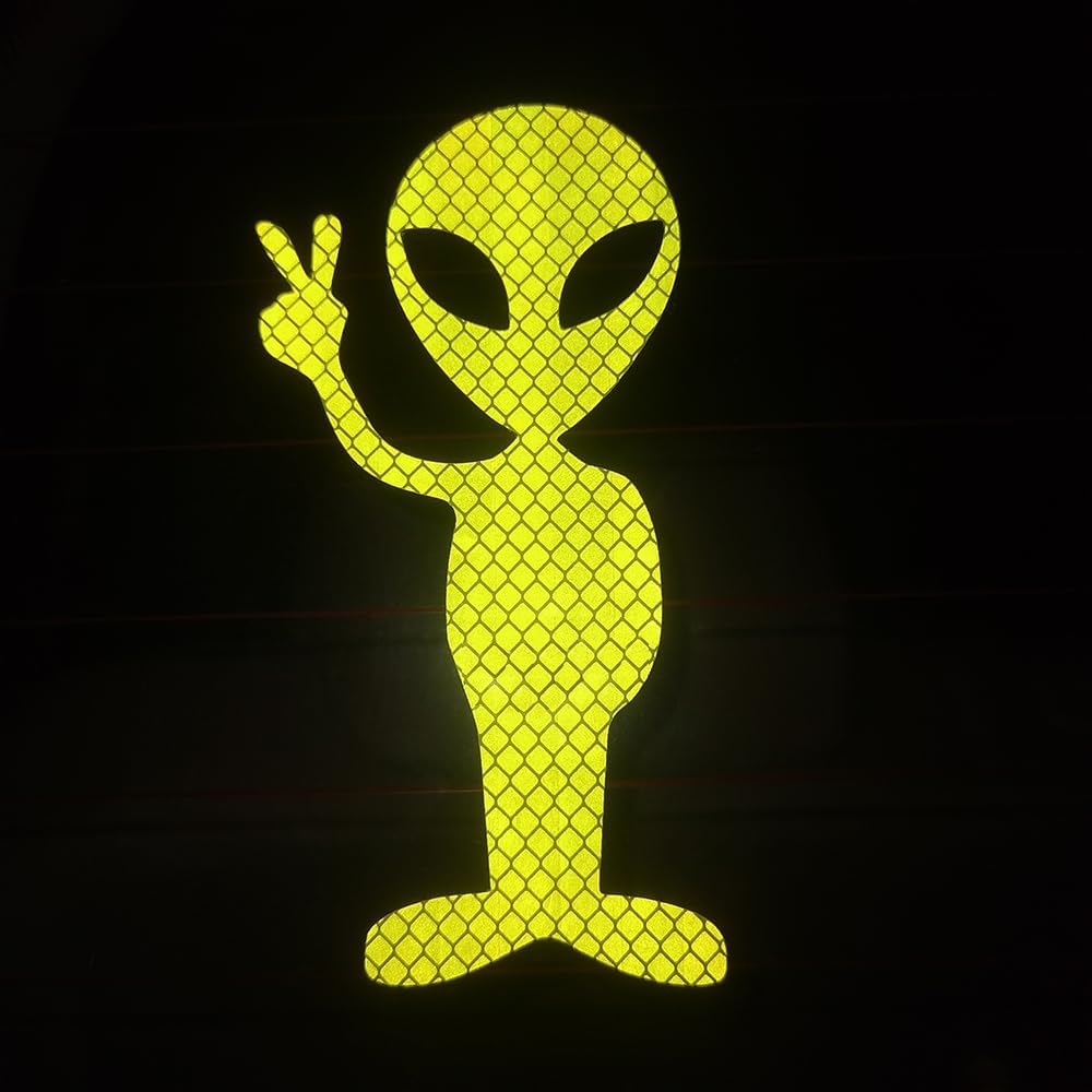 HungMieh Highly Reflective Stickers Decals Vinyl for Cars High Intensity Grade Reflective Safety Warning Signs 7 years Last Waterproof Multi-Color Alien Peace Fluorescein
HungMieh Highly Reflective Stickers Decals Vinyl for Cars High Intensity Grade Reflective Safety Warning Signs 7 years Last Waterproof Multi-Color Alien Peace Fluorescein