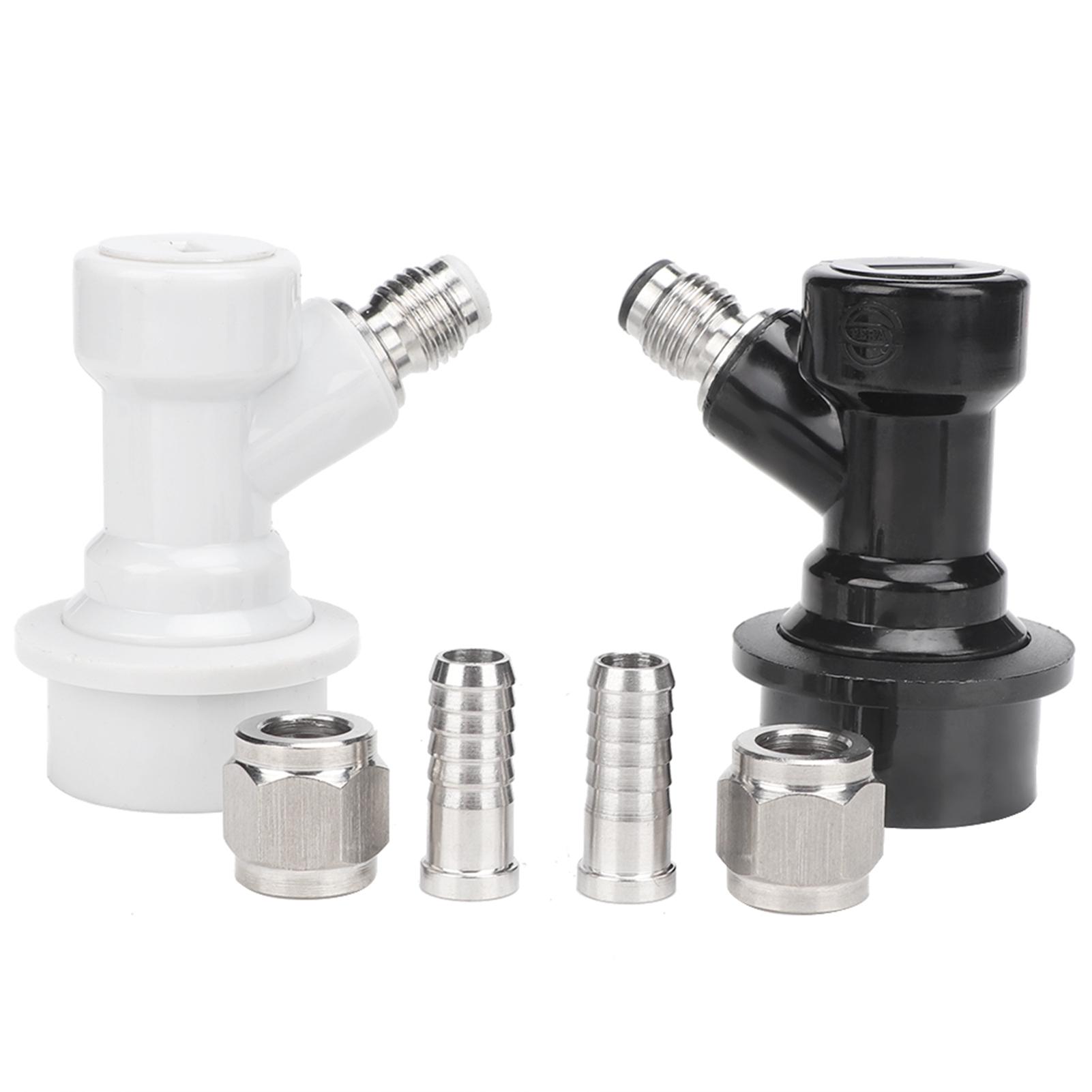 4PCS Threaded Ball Lock Keg Fittings Plastic Connector with Adapter Clamp
4PCS Threaded Ball Lock Keg Fittings Plastic Connector with Adapter Clamp