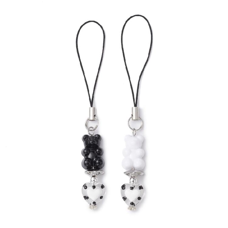 2Pcs Bear Phone Chain Detachable Phone Lanyard Ornament Glass Heart Wrist Strap 1
2Pcs Bear Phone Chain Detachable Phone Lanyard Ornament Glass Heart Wrist Strap 1