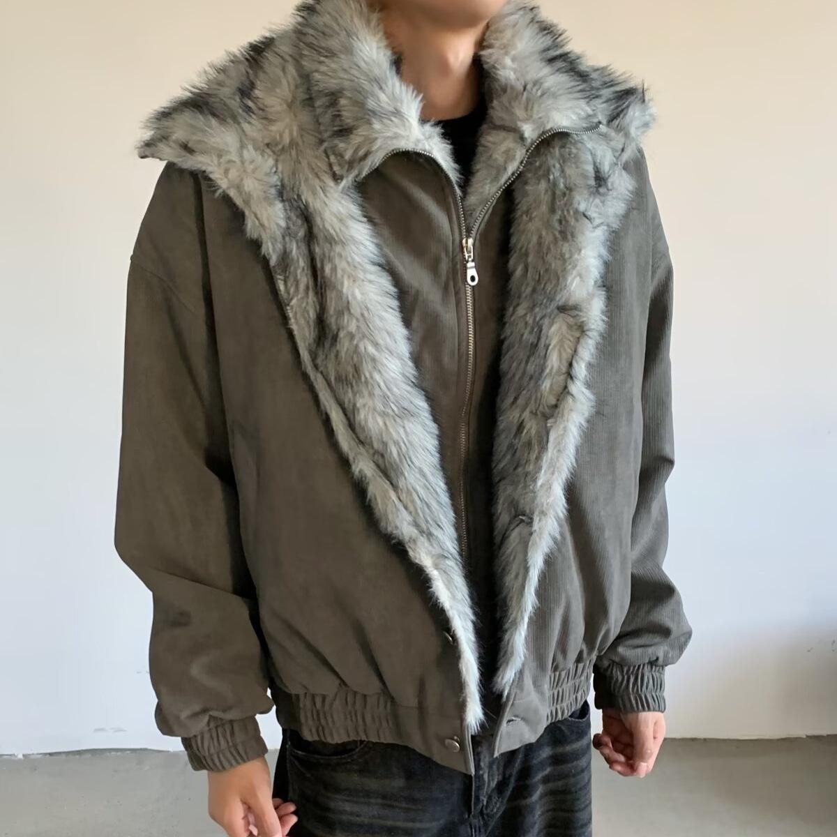Influencer Style Men s Double Layer Plush Stand Collar Padded Winter Jacket M сірий колір
Influencer Style Men s Double Layer Plush Stand Collar Padded Winter Jacket M сірий колір
