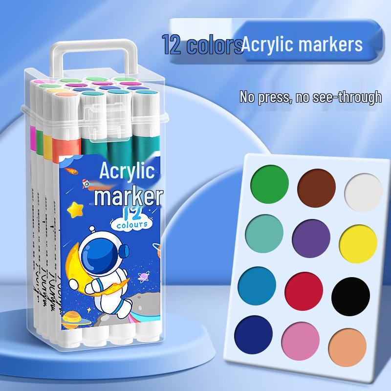 Washable Non-Bleed Acrylic Marker Pen | Waterproof, Quick-Drying, Blendable for DIY Watercolor and Hand-Drawn Art
Washable Non-Bleed Acrylic Marker Pen | Waterproof, Quick-Drying, Blendable for DIY Watercolor and Hand-Drawn Art