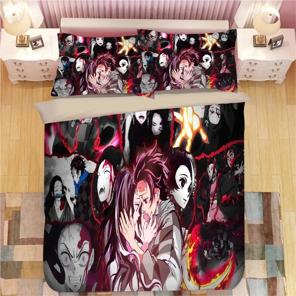 Comforter Japan Anime D-Demon Slayers Bedding Set Adult Boy Girl Bedroom Decoration Single Double Large Size Comforter (quilt)-EU Single(135*200cm)3pcs
Comforter Japan Anime D-Demon Slayers Bedding Set Adult Boy Girl Bedroom Decoration Single Double Large Size Comforter (quilt)-EU Single(135*200cm)3pcs