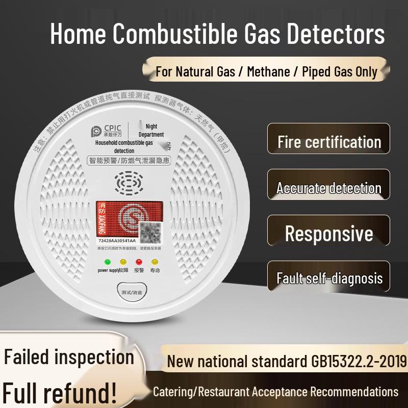 Battery-Operated Methane Gas Alarm for Home and Kitchen.
Battery-Operated Methane Gas Alarm for Home and Kitchen.