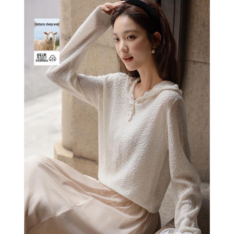 Demana Women s Merino Wool Blend Hooded Knit Sweater L
Demana Women s Merino Wool Blend Hooded Knit Sweater L