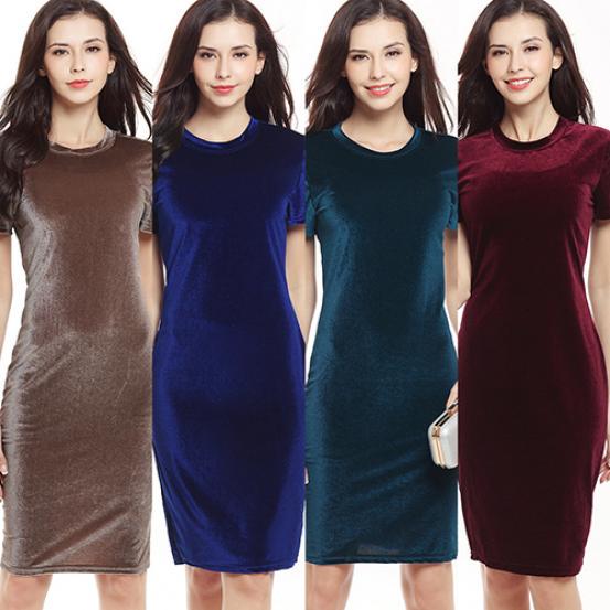 Женщин в элегантный шею короткий рукав партии платье Bodycon карандаш бархатное платье
Женщин в элегантный шею короткий рукав партии платье Bodycon карандаш бархатное платье