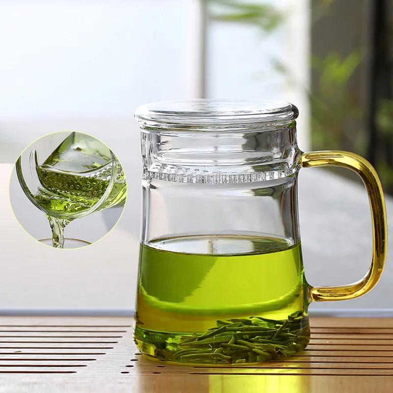 Heat-Resistant Glass Teacup with Filter, Flower Tea Cup, Office Drinkware Mugs with Cover and Infuser, Easy Using Teaware 400ml
Heat-Resistant Glass Teacup with Filter, Flower Tea Cup, Office Drinkware Mugs with Cover and Infuser, Easy Using Teaware 400ml