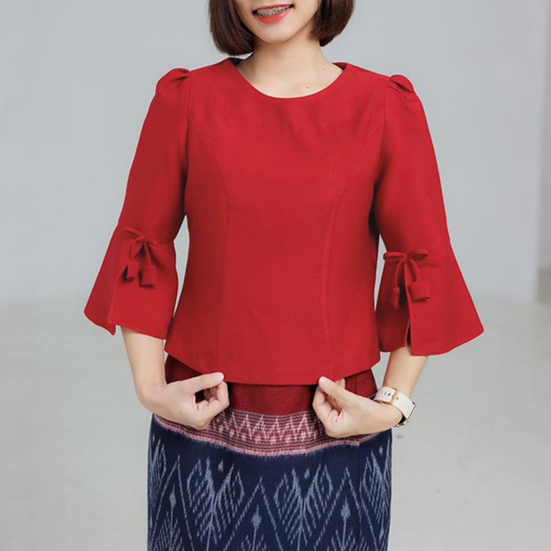 ZANZEA Женская повседневная блузка с круглым вырезом, свободного кроя, с рукавами 3/4, летняя L
ZANZEA Женская повседневная блузка с круглым вырезом, свободного кроя, с рукавами 3/4, летняя L