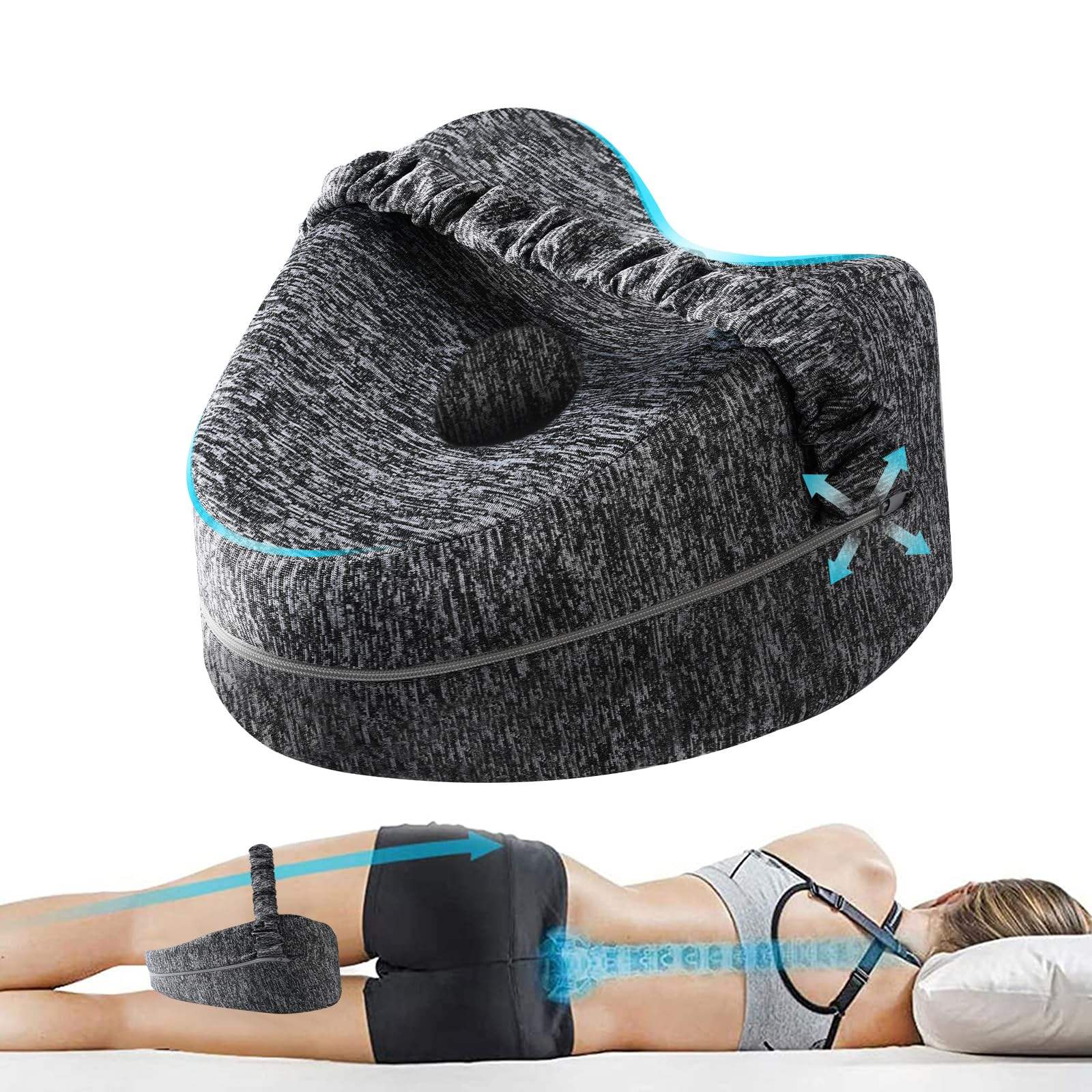 Leg Pillow Ergonomic Side Sleeping Pillow Memory Foam Knee Pillow with Shoulder Strap for Side Sleeping Leg Support Pad синій
Leg Pillow Ergonomic Side Sleeping Pillow Memory Foam Knee Pillow with Shoulder Strap for Side Sleeping Leg Support Pad синій