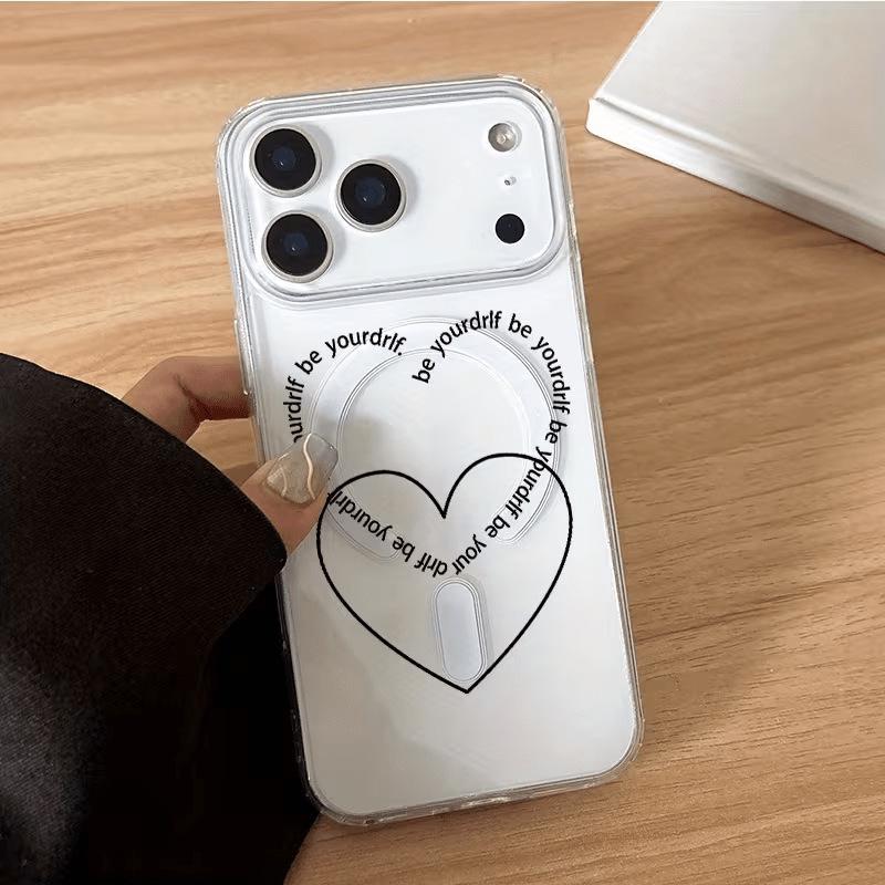 Clear Magnetic Heart Phone Case for Apple 17/17Pro/17ProMax, Compatible with 16/15/14 Models 14
Clear Magnetic Heart Phone Case for Apple 17/17Pro/17ProMax, Compatible with 16/15/14 Models 14