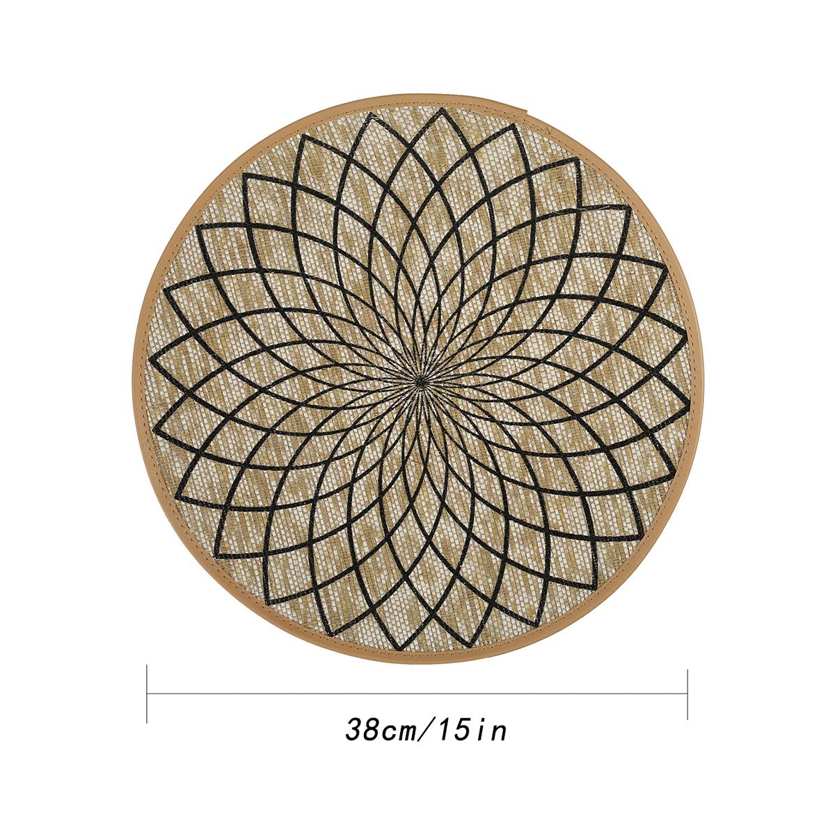4/6/8/12pcs Artistic Jute Place mats Printed Placemats with Faux Leather Edges , Heat Insulation Mats, Decorative Mats rattan 4pcs чёрный
4/6/8/12pcs Artistic Jute Place mats Printed Placemats with Faux Leather Edges , Heat Insulation Mats, Decorative Mats rattan 4pcs чёрный