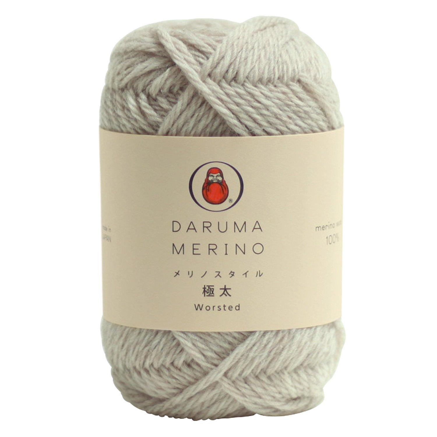 DARUMA Yokota Merino Style Extra Набор из 10 мотков пряжи, Толстая, Цветной. 302, Серый, 40 г, Прибл.. 65м, Шары, 01-6140