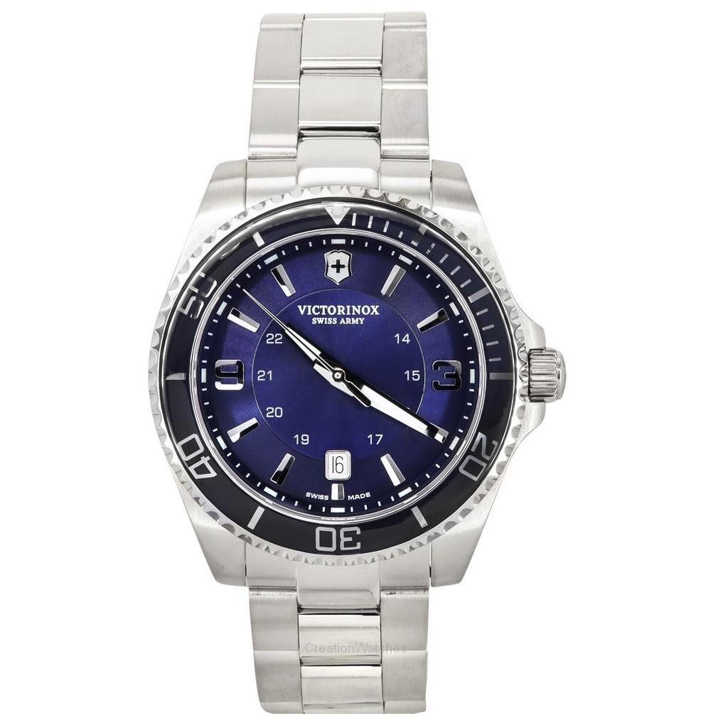 Victorinox Swiss Army Maverick Большие кварцевые мужские часы из нержавеющей стали с синим циферблатом 242007 100M синий
Victorinox Swiss Army Maverick Большие кварцевые мужские часы из нержавеющей стали с синим циферблатом 242007 100M синий