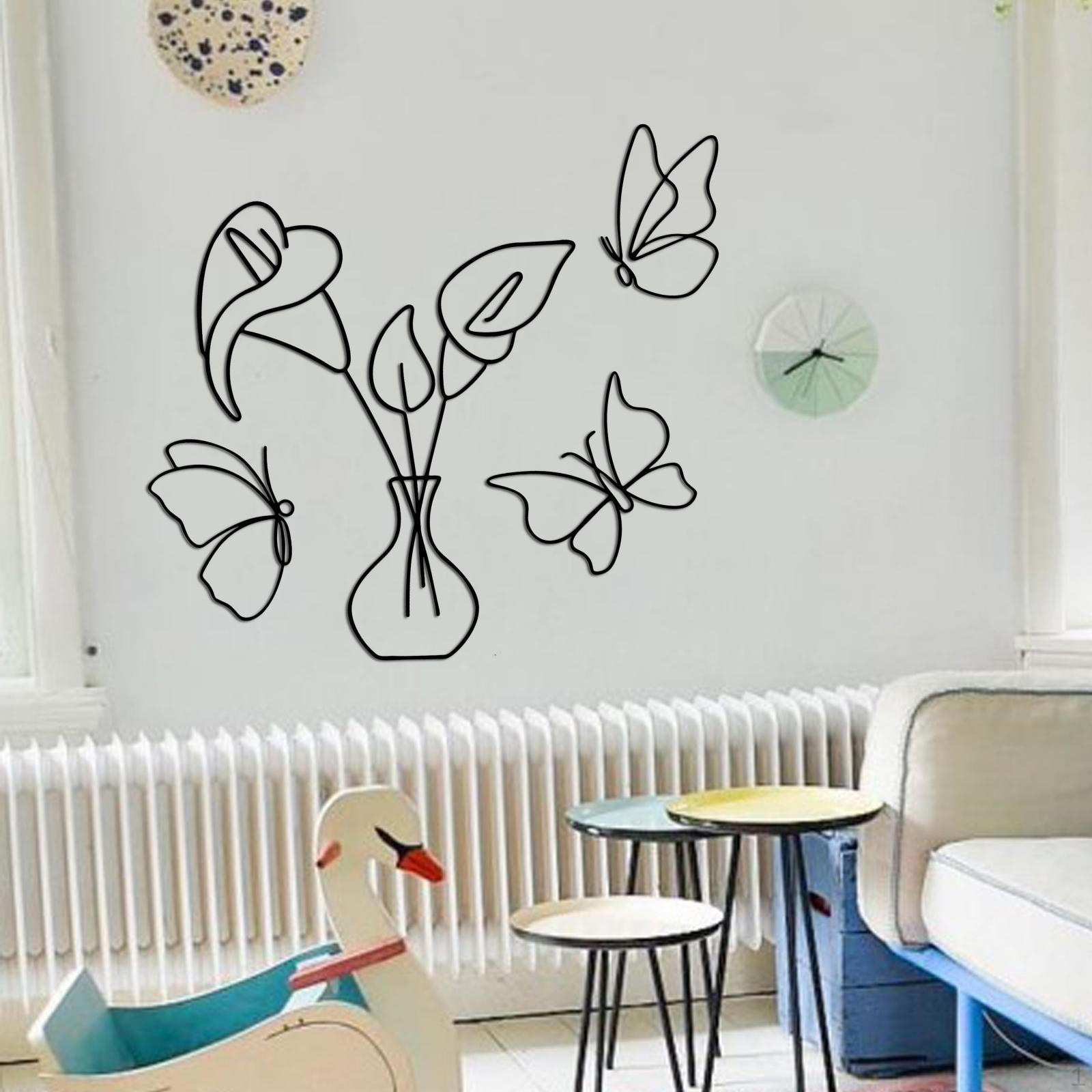 Butterfly Wall Art Decor, Creative Minimalist Modern Iron Vase for Shop Living Room Ornaments Office
Butterfly Wall Art Decor, Creative Minimalist Modern Iron Vase for Shop Living Room Ornaments Office