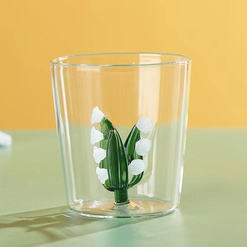 Lily Of The Valley Glass Cup Gift For Lover Creative Wedding Favors Drink Wine Tumbler Romantic Coffee Mug Beer Teacup Wholesale 300ml
Lily Of The Valley Glass Cup Gift For Lover Creative Wedding Favors Drink Wine Tumbler Romantic Coffee Mug Beer Teacup Wholesale 300ml