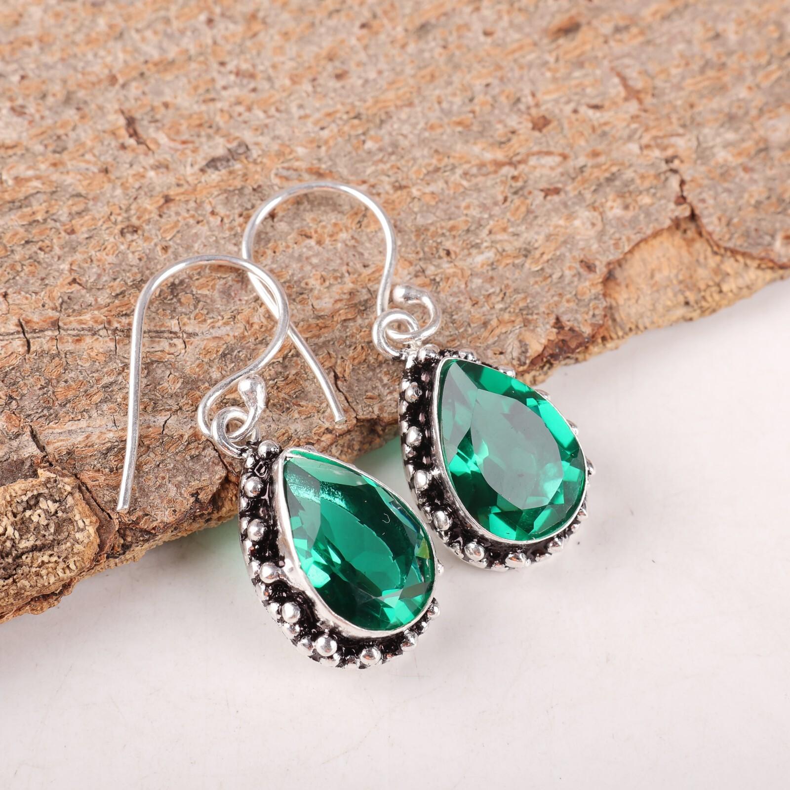 Chrome Diopside Gemstone 925 Sterling Silver Handmade Earrings Mother s Day Gift EE-97-2
Chrome Diopside Gemstone 925 Sterling Silver Handmade Earrings Mother s Day Gift EE-97-2