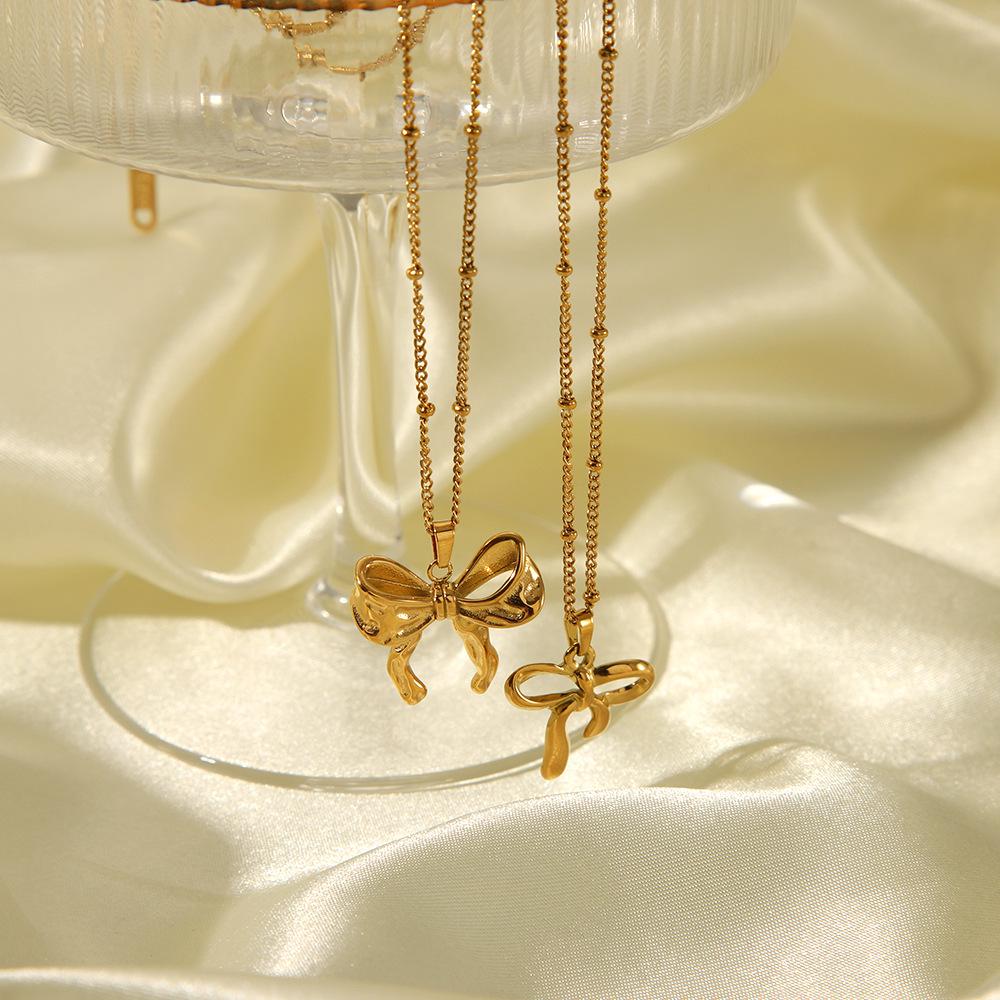 European and American Fashionable Luxury Bow Necklace - Women s Versatile High-End Jewelry Collection
European and American Fashionable Luxury Bow Necklace - Women s Versatile High-End Jewelry Collection
