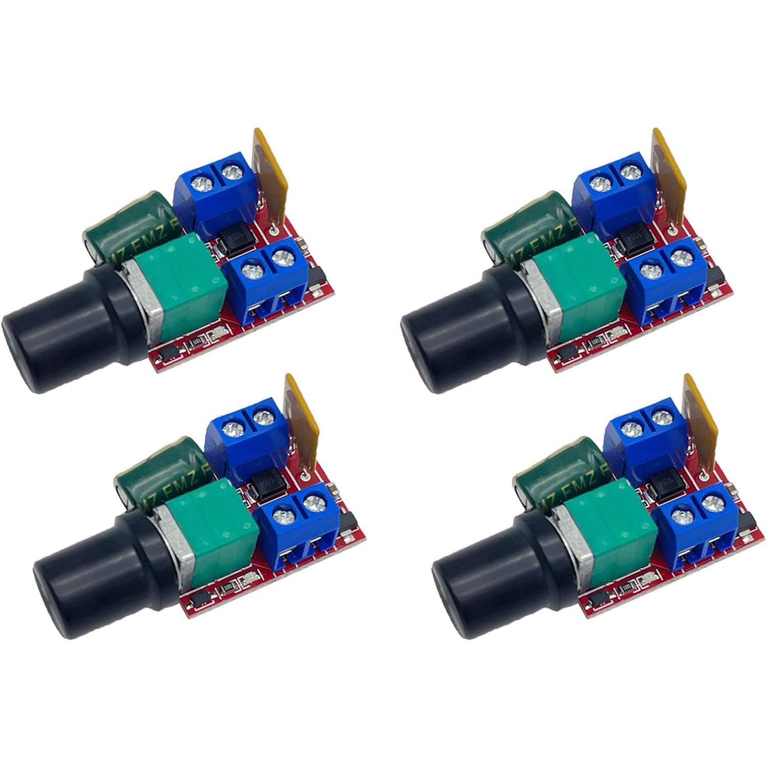 4 шт. Міні DC 3V 6V 12V 24V 35V ШІМ модуль перемикання контролера швидкості двигуна Ультрамаленький світлодіодний диммер 5A
4 шт. Міні DC 3V 6V 12V 24V 35V ШІМ модуль перемикання контролера швидкості двигуна Ультрамаленький світлодіодний диммер 5A