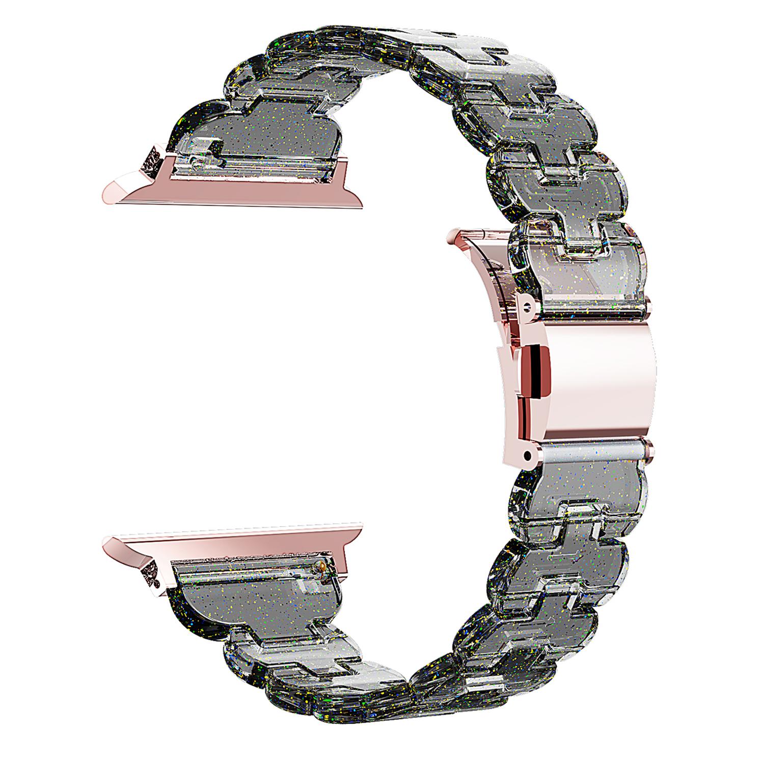 Watch Band for Apple Watch Ultra 3 2 1 49mm/Series 11 10 46mm/9 8 7 45mm/SE3 SE2 SE 6 5 4 44mm/3 2 1 42mm Electroplated PC Glitter Strap F
Watch Band for Apple Watch Ultra 3 2 1 49mm/Series 11 10 46mm/9 8 7 45mm/SE3 SE2 SE 6 5 4 44mm/3 2 1 42mm Electroplated PC Glitter Strap F