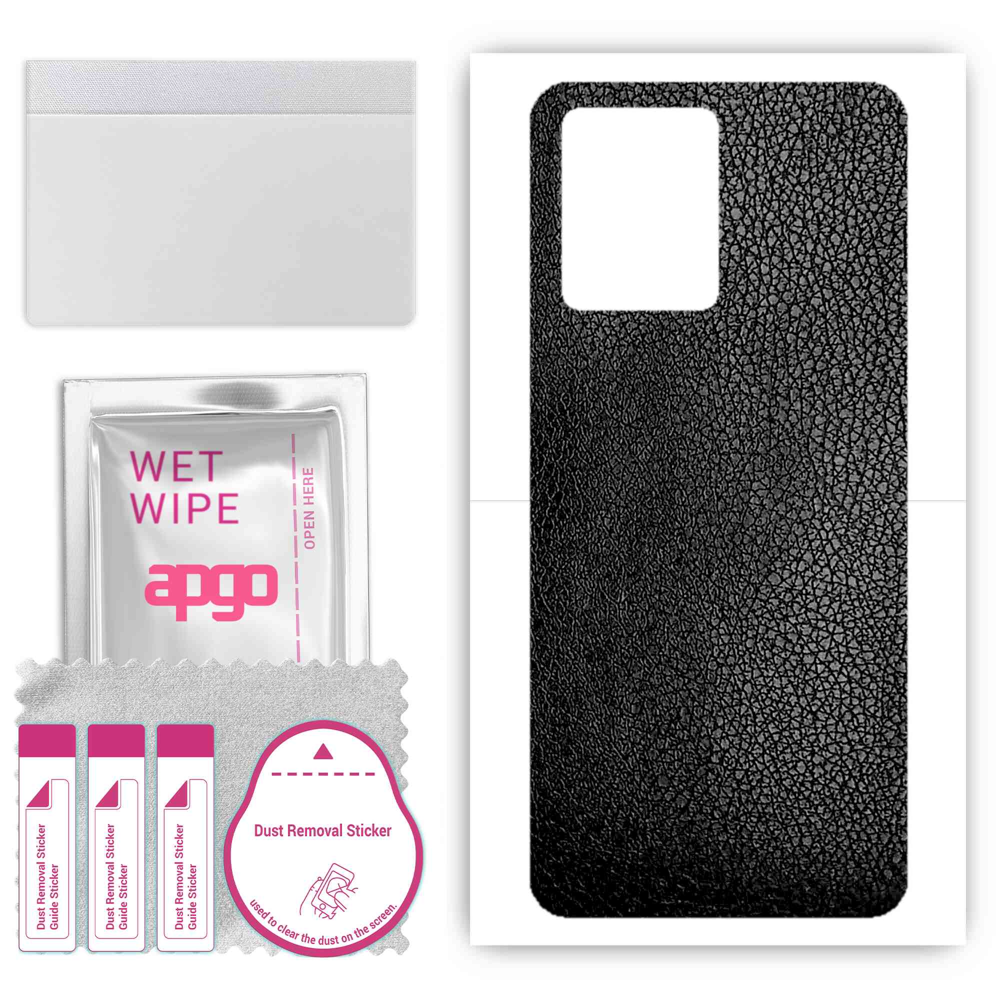 apgo Protective Skin Sticker for the back compatible with Realme 9 Pro RMX3471, Wrap Film, Foil, Vinyl - Pattern Black Leather
apgo Protective Skin Sticker for the back compatible with Realme 9 Pro RMX3471, Wrap Film, Foil, Vinyl - Pattern Black Leather