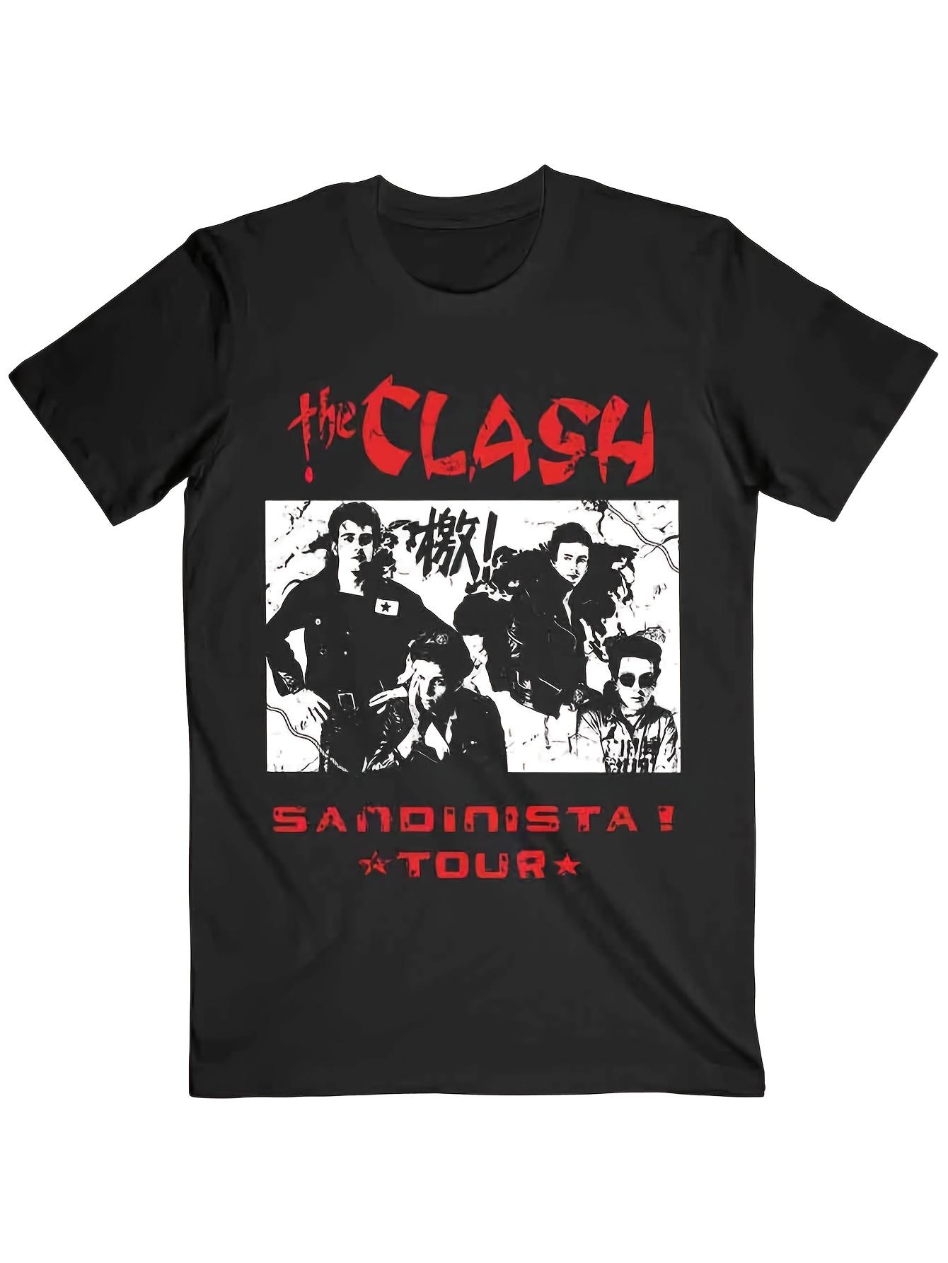 Clash Sandino album Tshirt with iconic logo and track prints Spanishstyle comic book design Pure cotton couple streetwear top 4XL
Clash Sandino album Tshirt with iconic logo and track prints Spanishstyle comic book design Pure cotton couple streetwear top 4XL