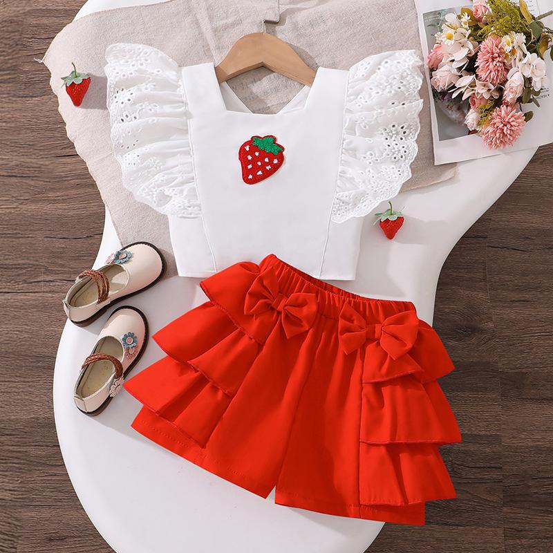 Girls Sweet Set - Summer Children s Elegant Top and Shorts Set 100cm=4Y красный
Girls Sweet Set - Summer Children s Elegant Top and Shorts Set 100cm=4Y красный