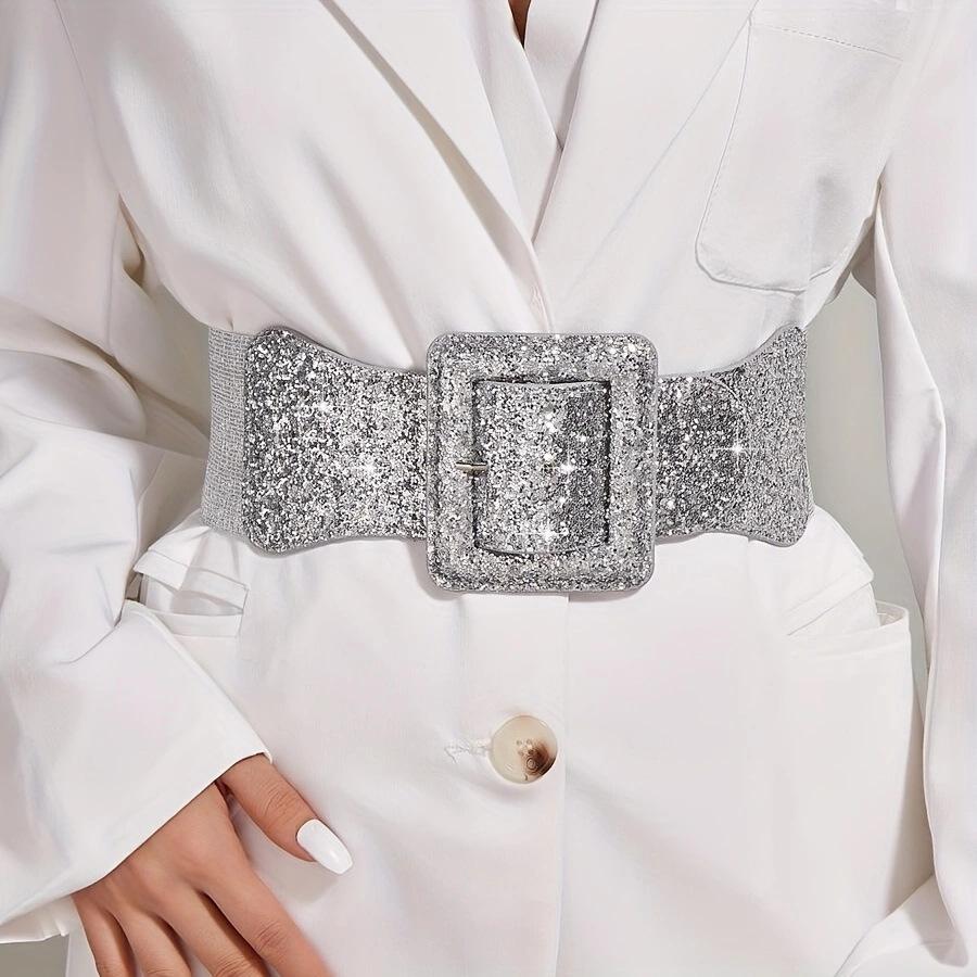 Grit Square Buckle Belt Personalized Fish Scales Belt Elastic Waist Seal Women S Dress Accessories
Grit Square Buckle Belt Personalized Fish Scales Belt Elastic Waist Seal Women S Dress Accessories