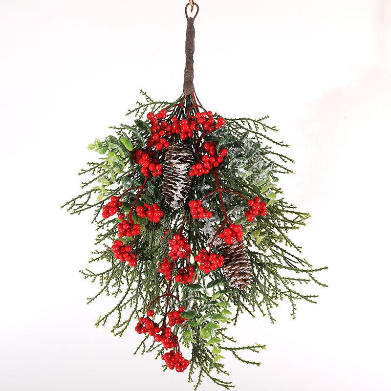 50 см Рождественский настенный рождественский венок, рождественское украшение, венок на половину дерева, подвеска на дверь, красные фрукты, лист кипариса, шишка, рождественское елочное кольцо
50 см Рождественский настенный рождественский венок, рождественское украшение, венок на половину дерева, подвеска на дверь, красные фрукты, лист кипариса, шишка, рождественское елочное кольцо