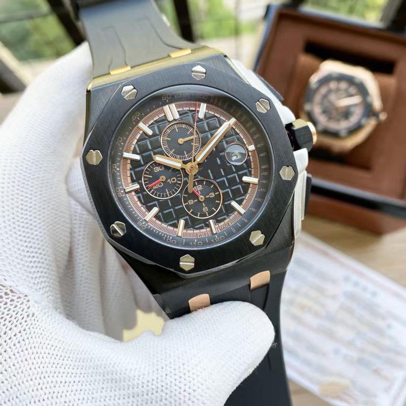 2024 Чоловічий висококласний кварцовий годинник Royal Oak з шістьма стрілками та силіконово-сталевим ремінцем
2024 Чоловічий висококласний кварцовий годинник Royal Oak з шістьма стрілками та силіконово-сталевим ремінцем