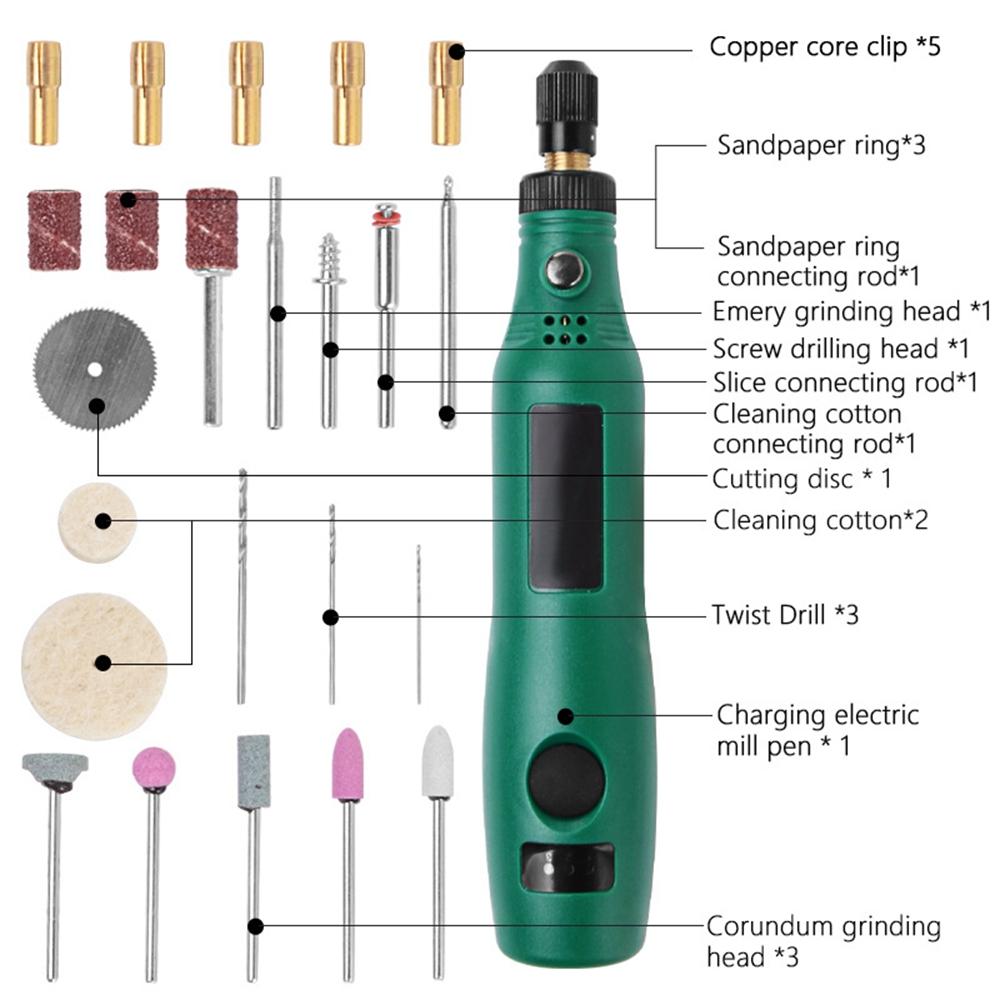 3.6V LED Speed Adjustable 2.3mm Electric Screwdriver Bit Kit Mini Rechargeable Home Repair Tool A
3.6V LED Speed Adjustable 2.3mm Electric Screwdriver Bit Kit Mini Rechargeable Home Repair Tool A