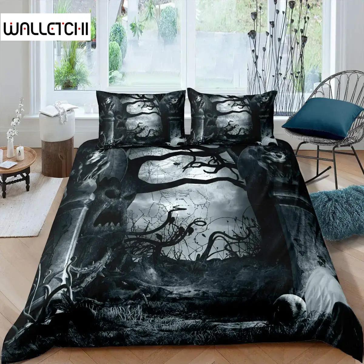 Комплект постельного белья «Halloween Tree» Queen King Horror Theme Пододеяльник Готический жуткий полиэстер Пододеяльник Ветки Серый пододеяльник 135x200cm 2pcs
Комплект постельного белья «Halloween Tree» Queen King Horror Theme Пододеяльник Готический жуткий полиэстер Пододеяльник Ветки Серый пододеяльник 135x200cm 2pcs