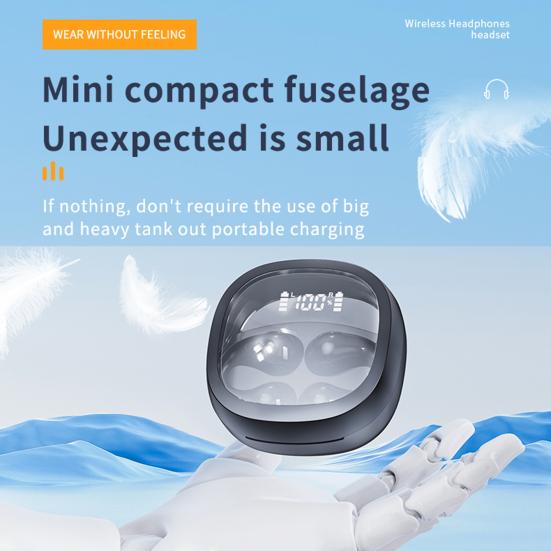 Беспроводные наушники с длительным сроком службы батареи, светодиодный дисплей, HiFi звук, шумоподавление, Bluetooth-совместимые наушники 5,3
Беспроводные наушники с длительным сроком службы батареи, светодиодный дисплей, HiFi звук, шумоподавление, Bluetooth-совместимые наушники 5,3