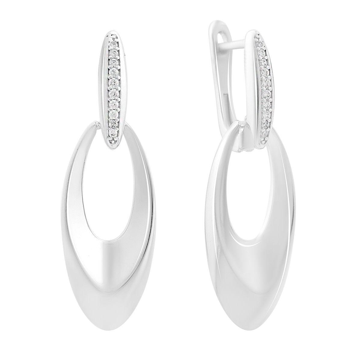 Silver earrings with cubic zirkonia (2207382) білий
Silver earrings with cubic zirkonia (2207382) білий